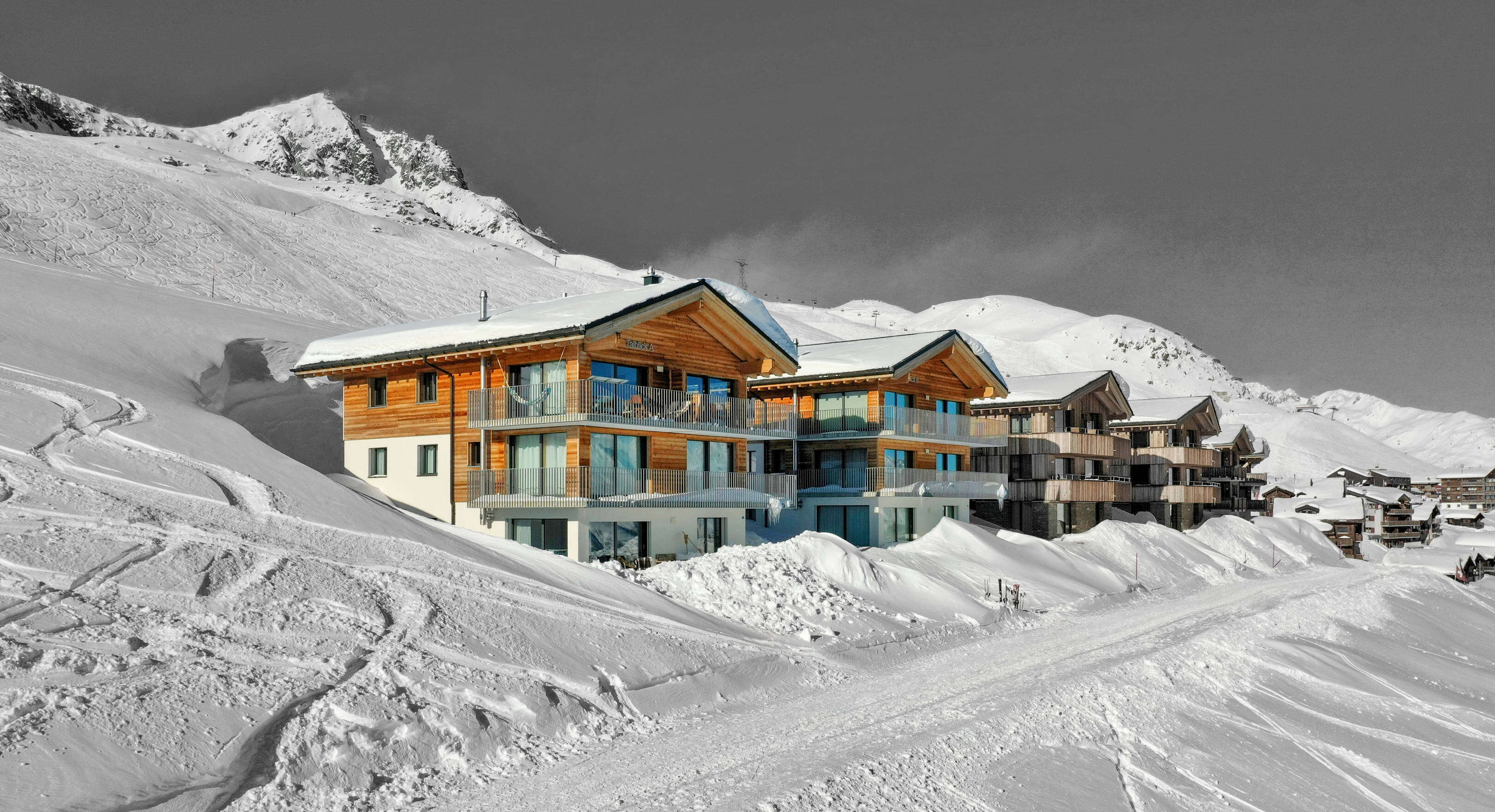 Ferienresidenz auf der Fiescheralp, Talblick Ferienresidenz auf der Fiescheralp, Talblick