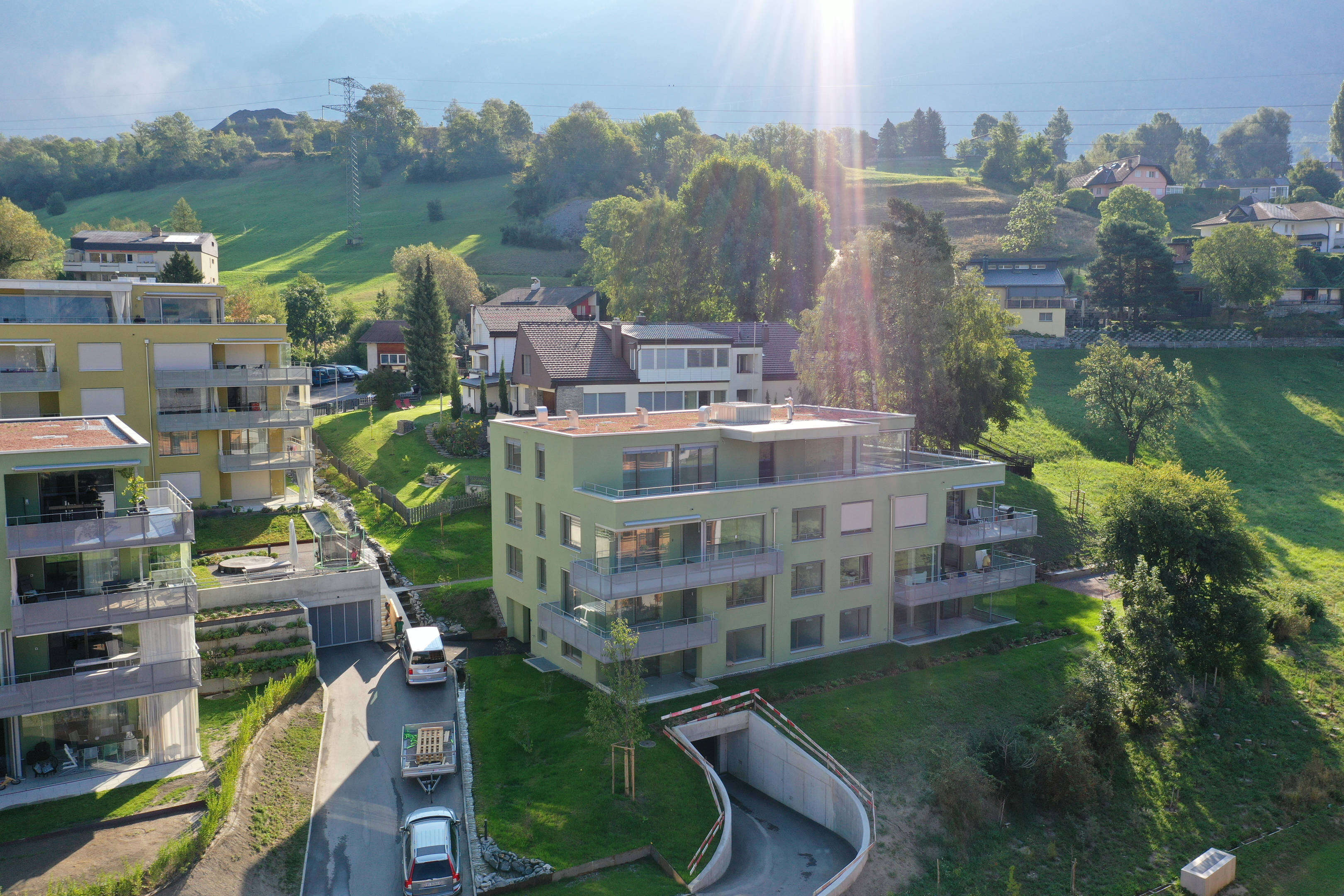 "Bachhalteweg" - Überbauung in Brig