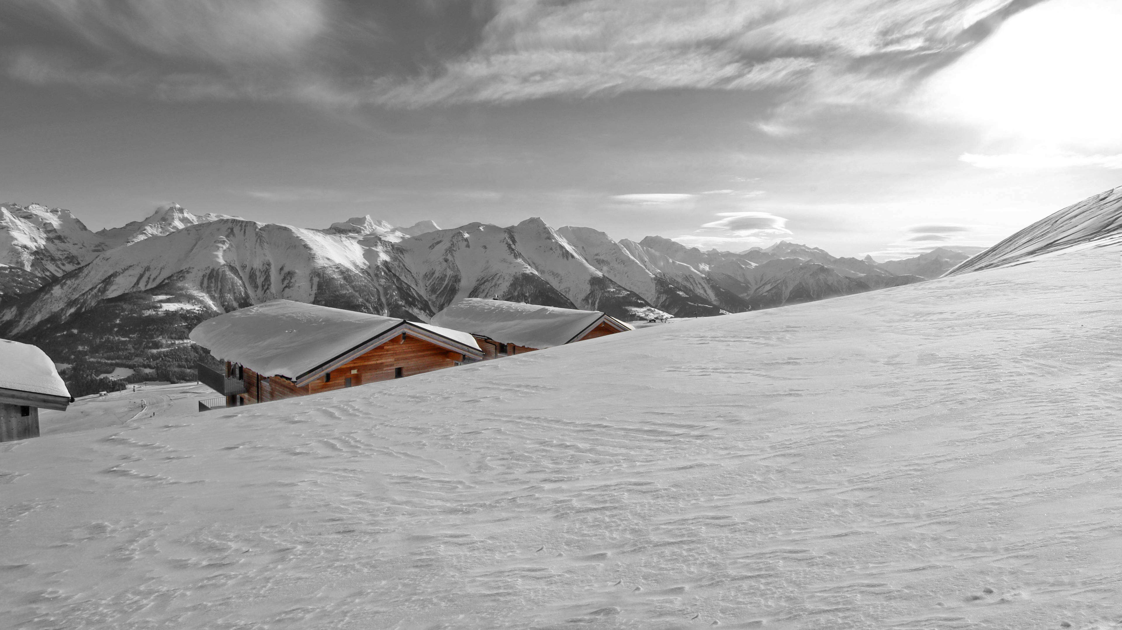 Ferienresidenz auf der Fiescheralp, Talblick Ferienresidenz auf der Fiescheralp, Talblick