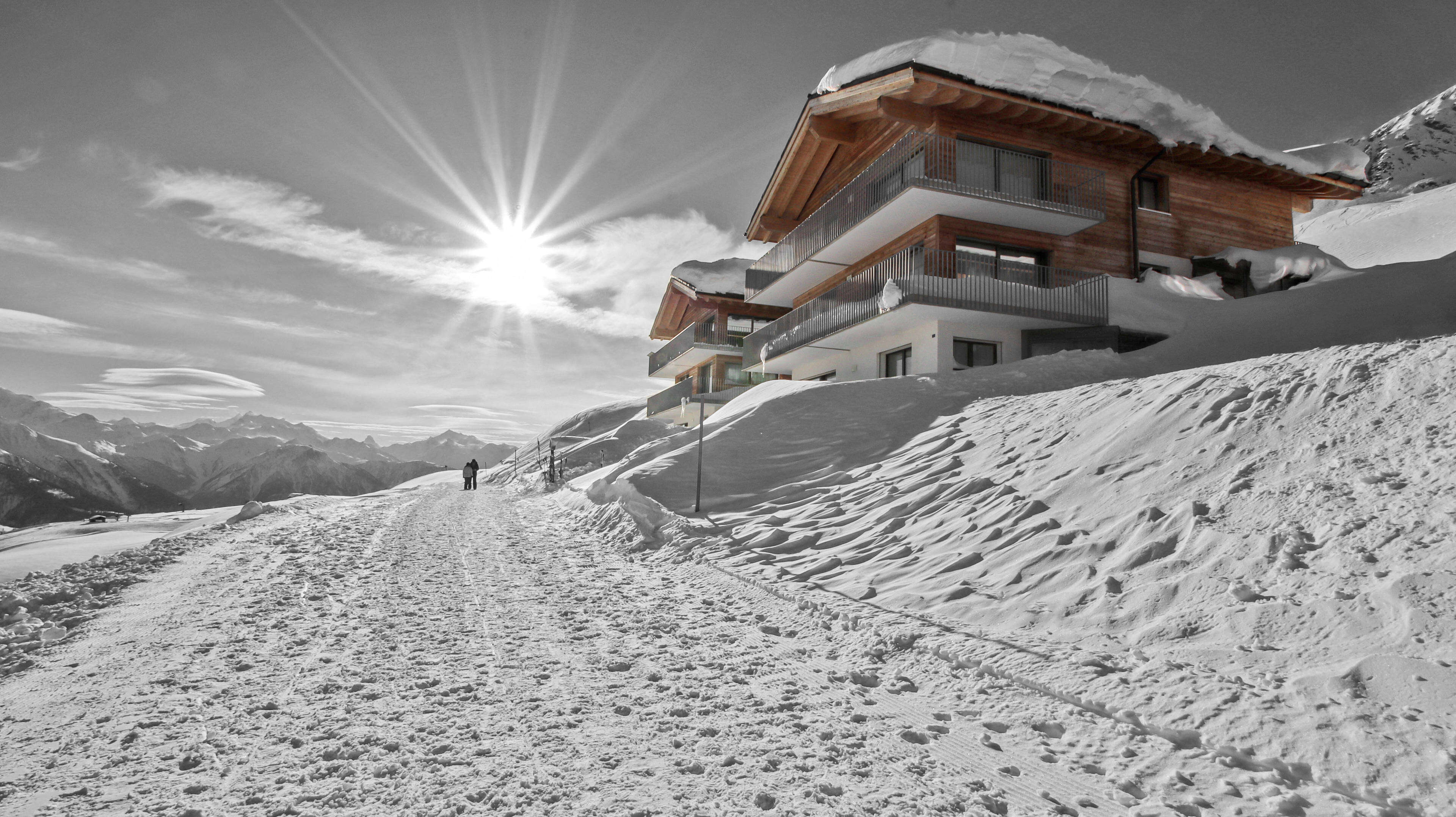 Ferienresidenz auf der Fiescheralp, Talblick Ferienresidenz auf der Fiescheralp, Talblick
